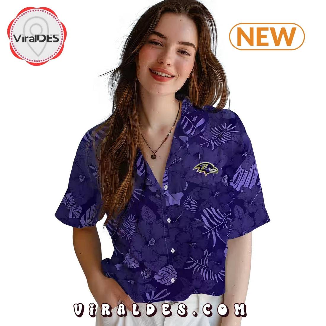Baltimore Ravens Jungle Vibes Hawaiian Shirt