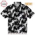 Baltimore Ravens Palm Motifs Hawaiian Shirt