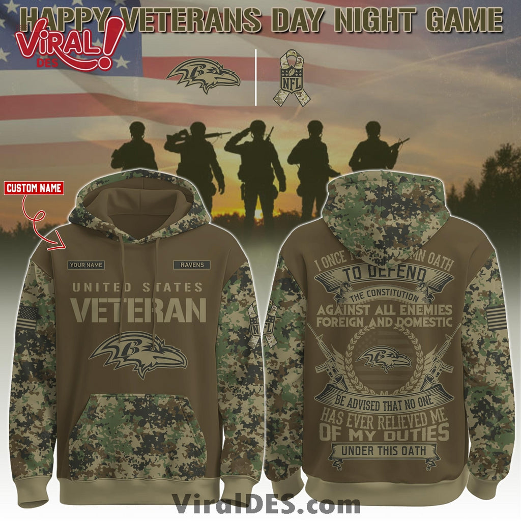 Baltimore Ravens Salute to Service Limited Editions Hoodie