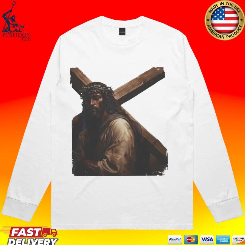 Bam Margera Jesus Carrying The Cross T-shirt