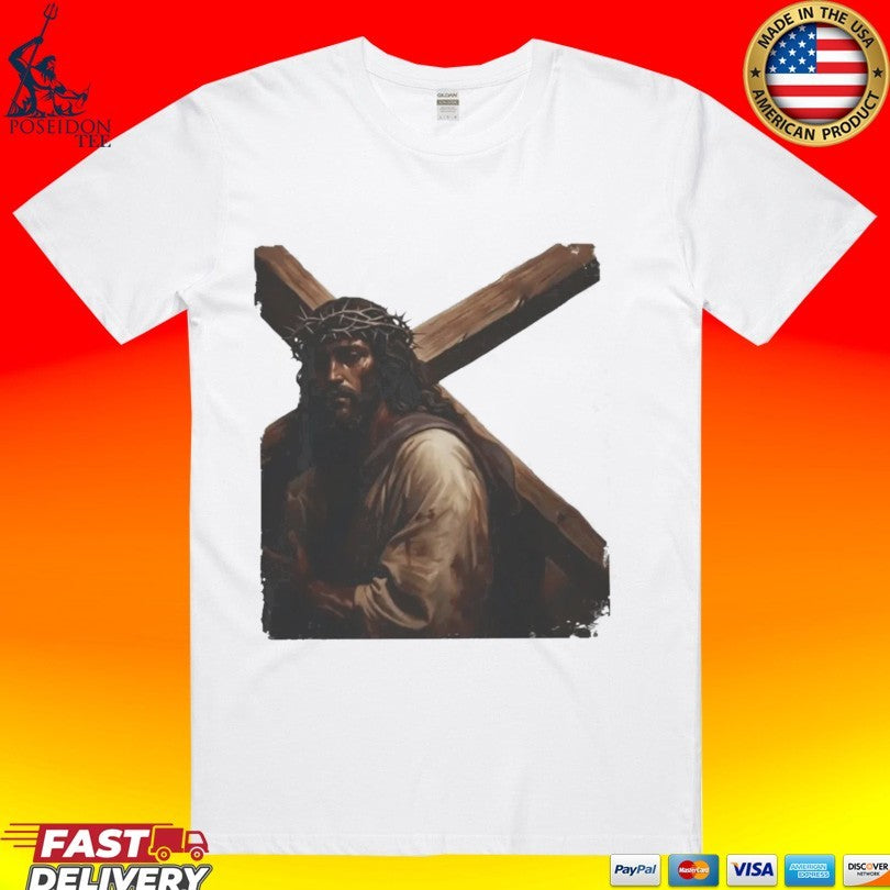 Bam Margera Jesus Carrying The Cross T-shirt