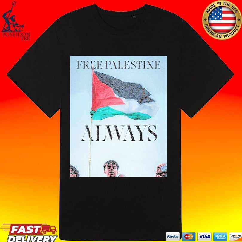 Barcelona FC Lamine Yamal Free Palestine Flag T-shirt