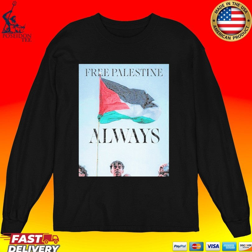 Barcelona FC Lamine Yamal Free Palestine Flag T-shirt