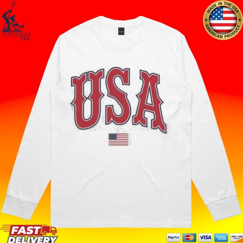 Baseball Usa Est USA 1776 T-shirt