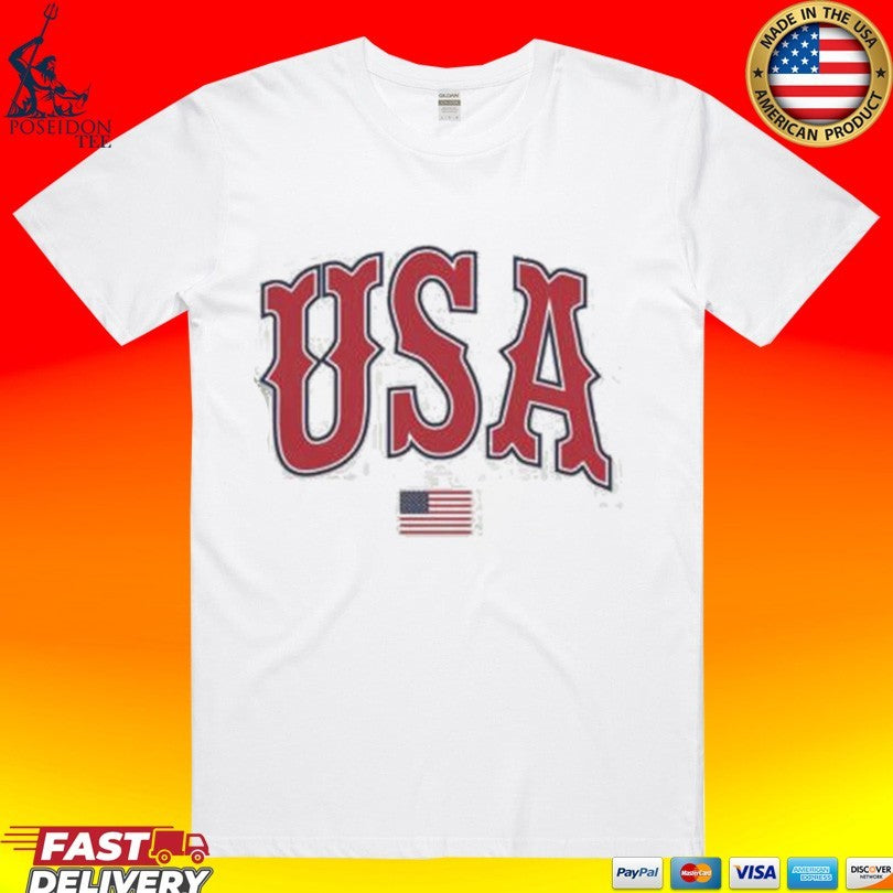 Baseball Usa Est USA 1776 T-shirt