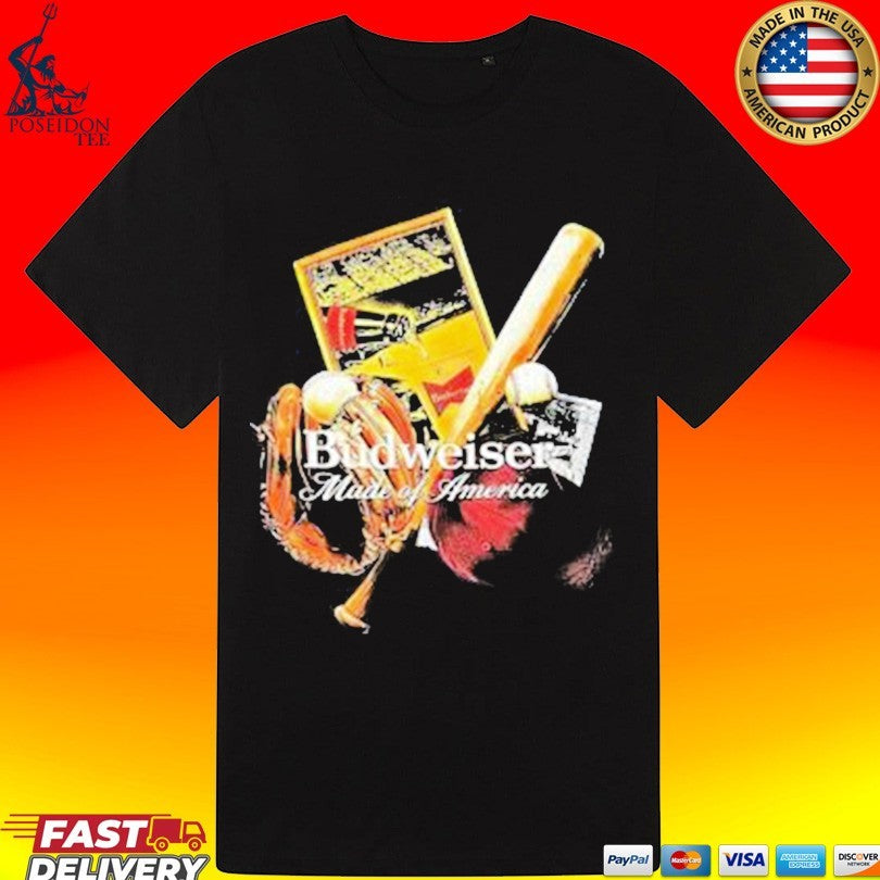 Beer Gear Budweiser Made Of America Legacy Slugger T-shirt
