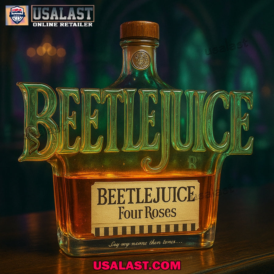Beetlejuice Whiskey Bottle