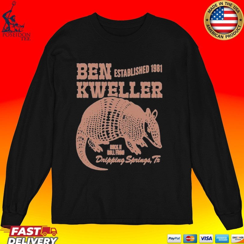 Ben Kweller 2026 Merch Drop The Armadillo For Red Rocks In Dripping Springs Tx T-shirt