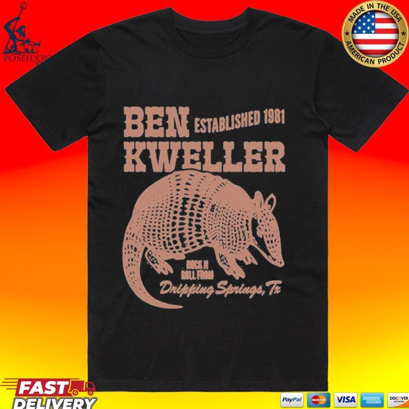 Ben Kweller 2026 Merch Drop The Armadillo For Red Rocks In Dripping Springs Tx T-shirt