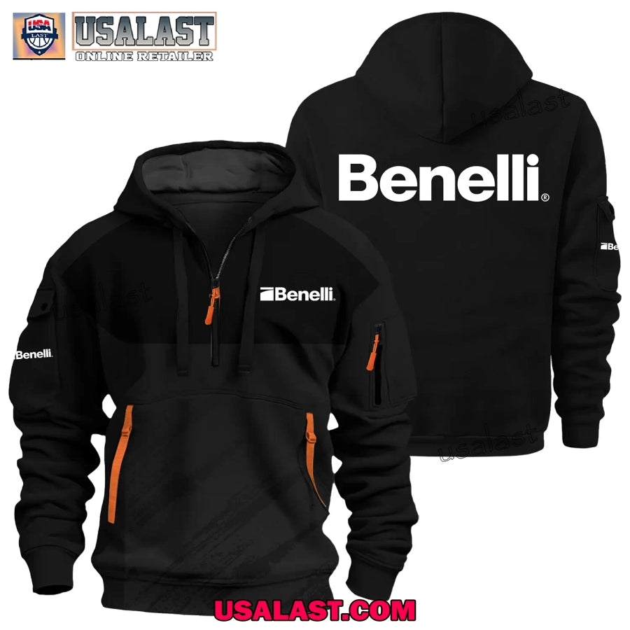 Benelli USA Firearms Brand Custom Name Heavy Zip Hoodie