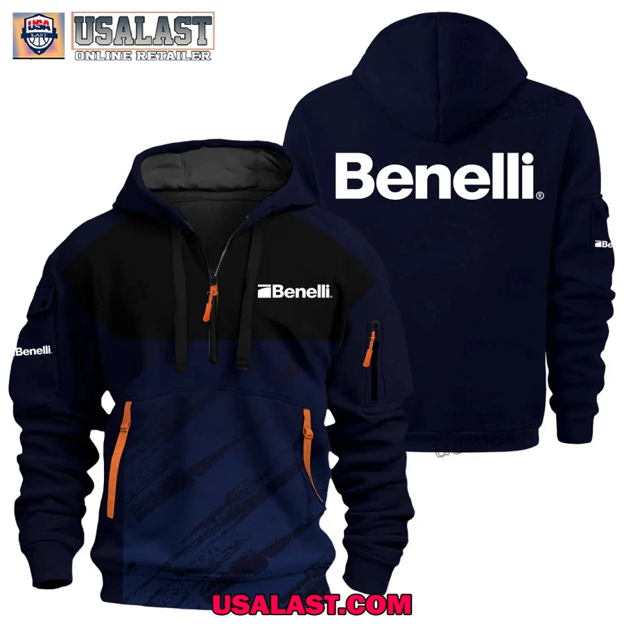 Benelli USA Firearms Brand Custom Name Heavy Zip Hoodie