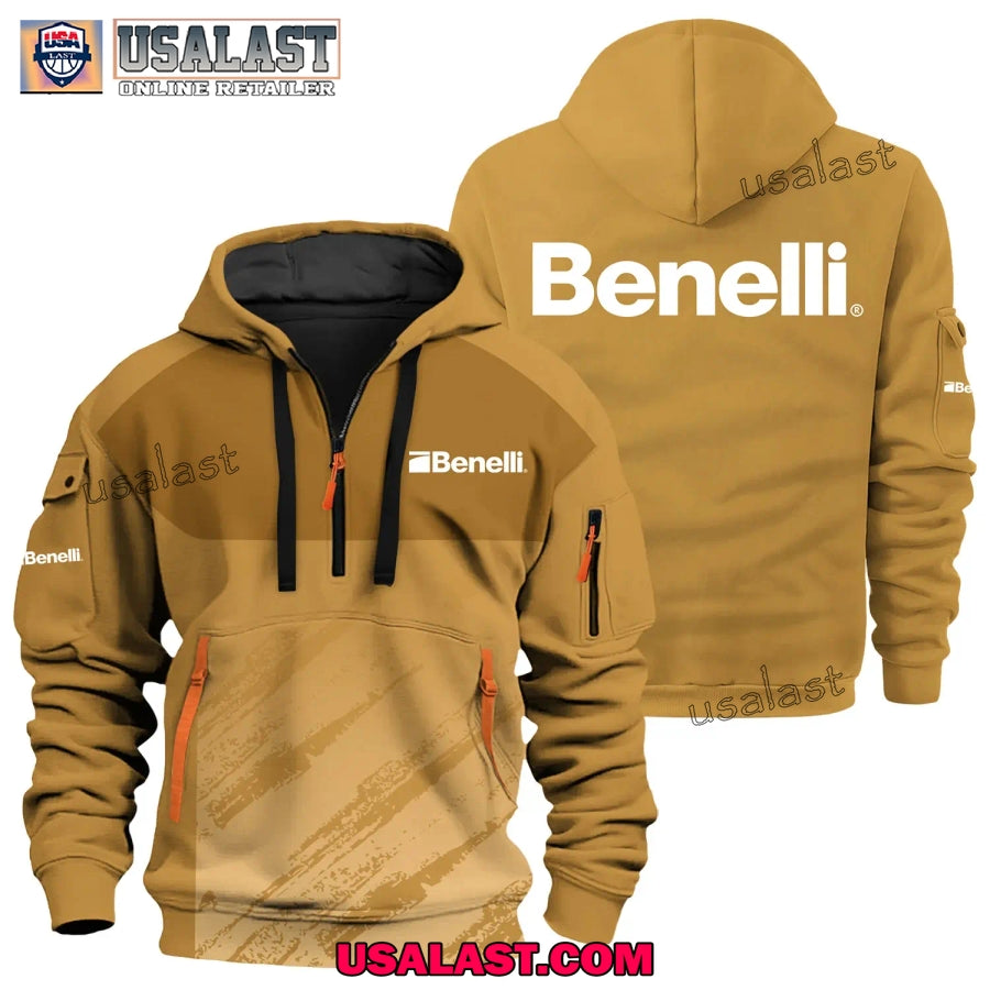 Benelli USA Firearms Brand Custom Name Heavy Zip Hoodie