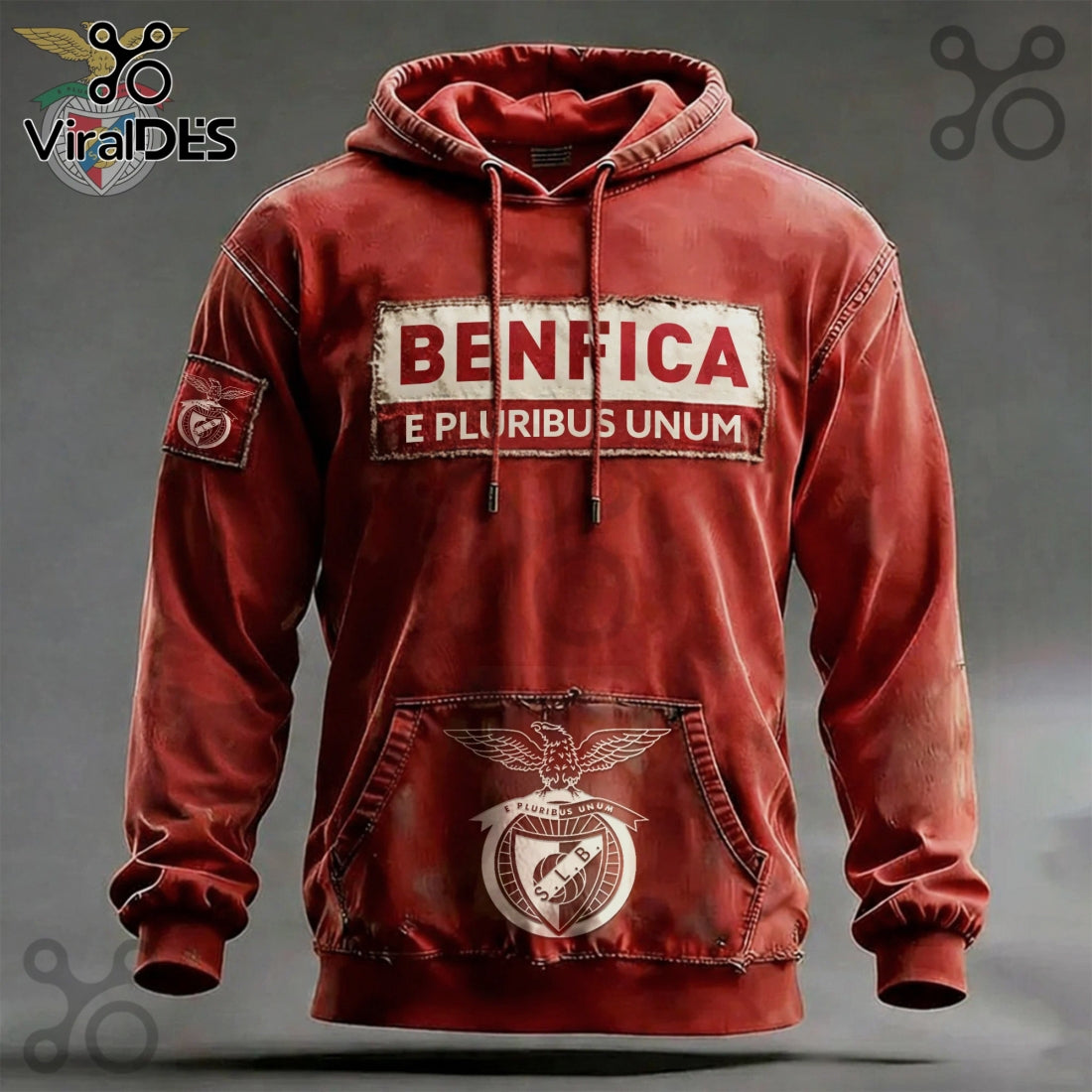 Benfica Football Club E Pluribus Unum Premium Graphic Hoodie