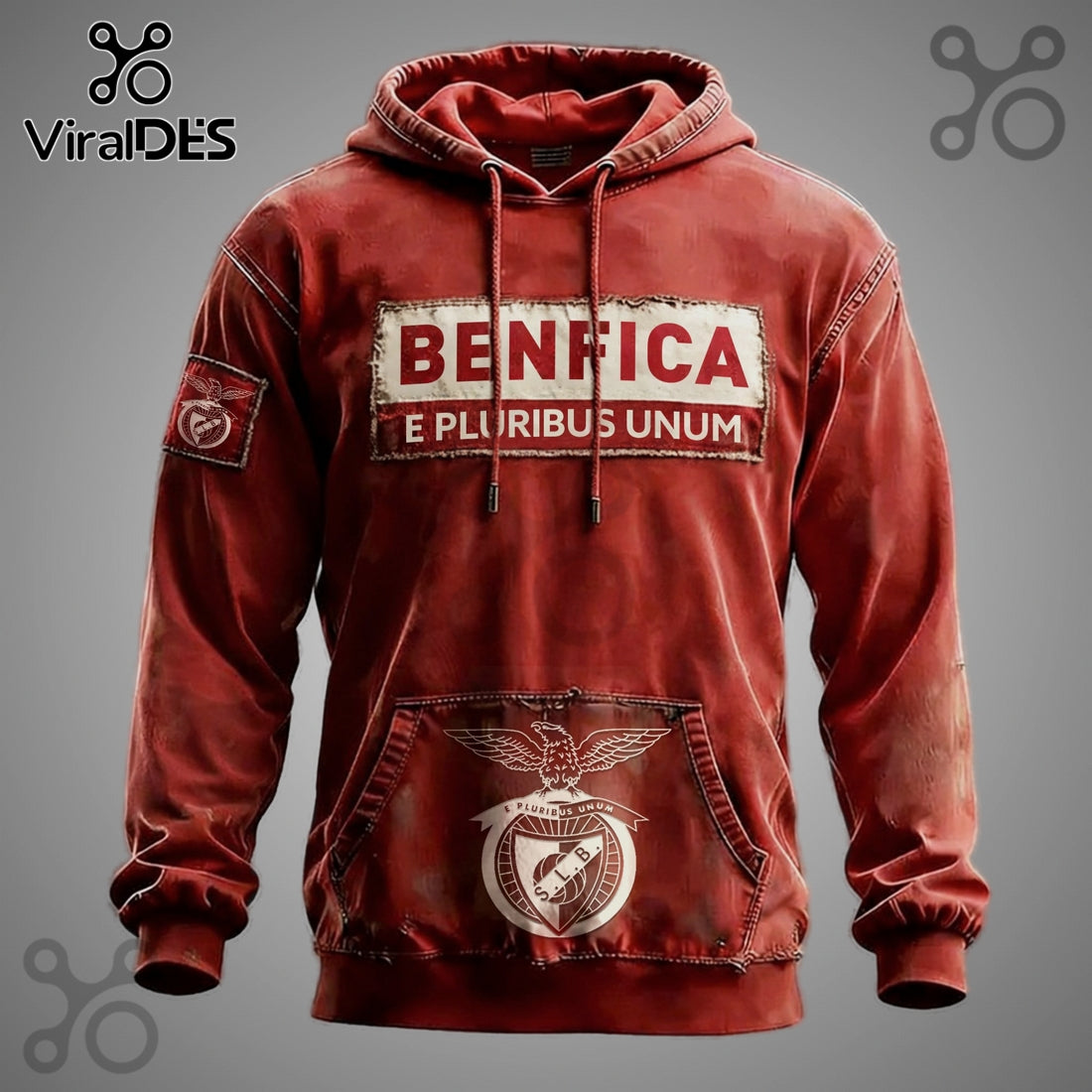 Benfica Football Club E Pluribus Unum Premium Graphic Hoodie