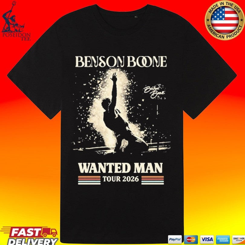 Benson Boone Wanted Man Tour 2026 T-shirt