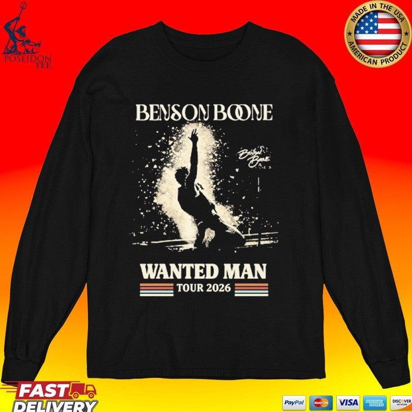 Benson Boone Wanted Man Tour 2026 T-shirt