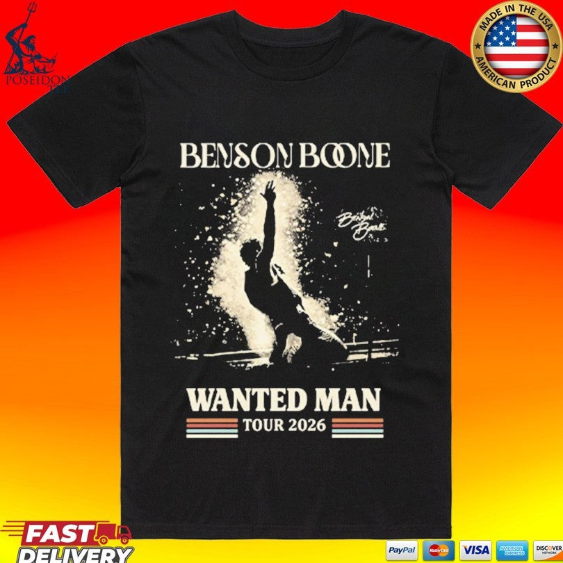 Benson Boone Wanted Man Tour 2026 T-shirt