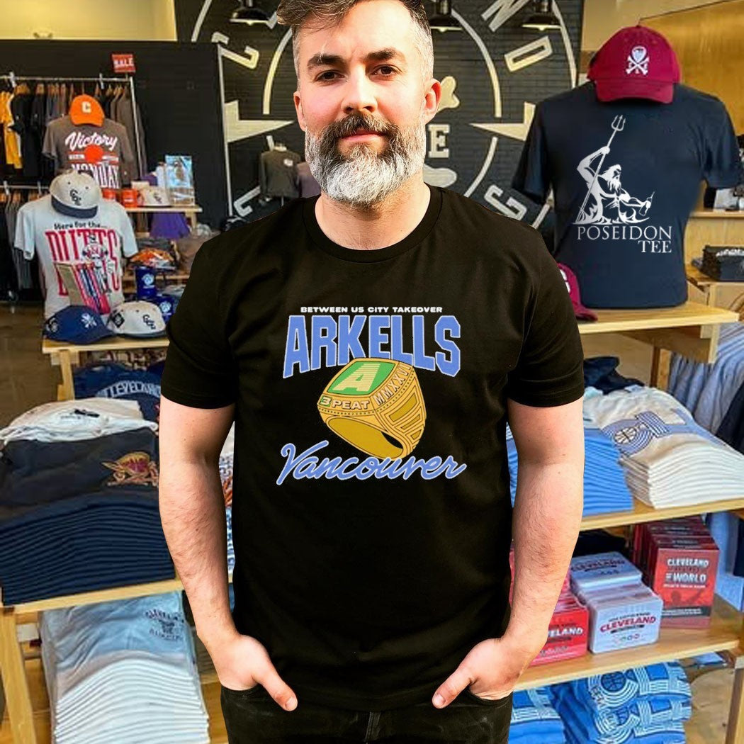 Between Us City Takeover Arkells 3 Peat Vancouver Tour 2026 T-shirt