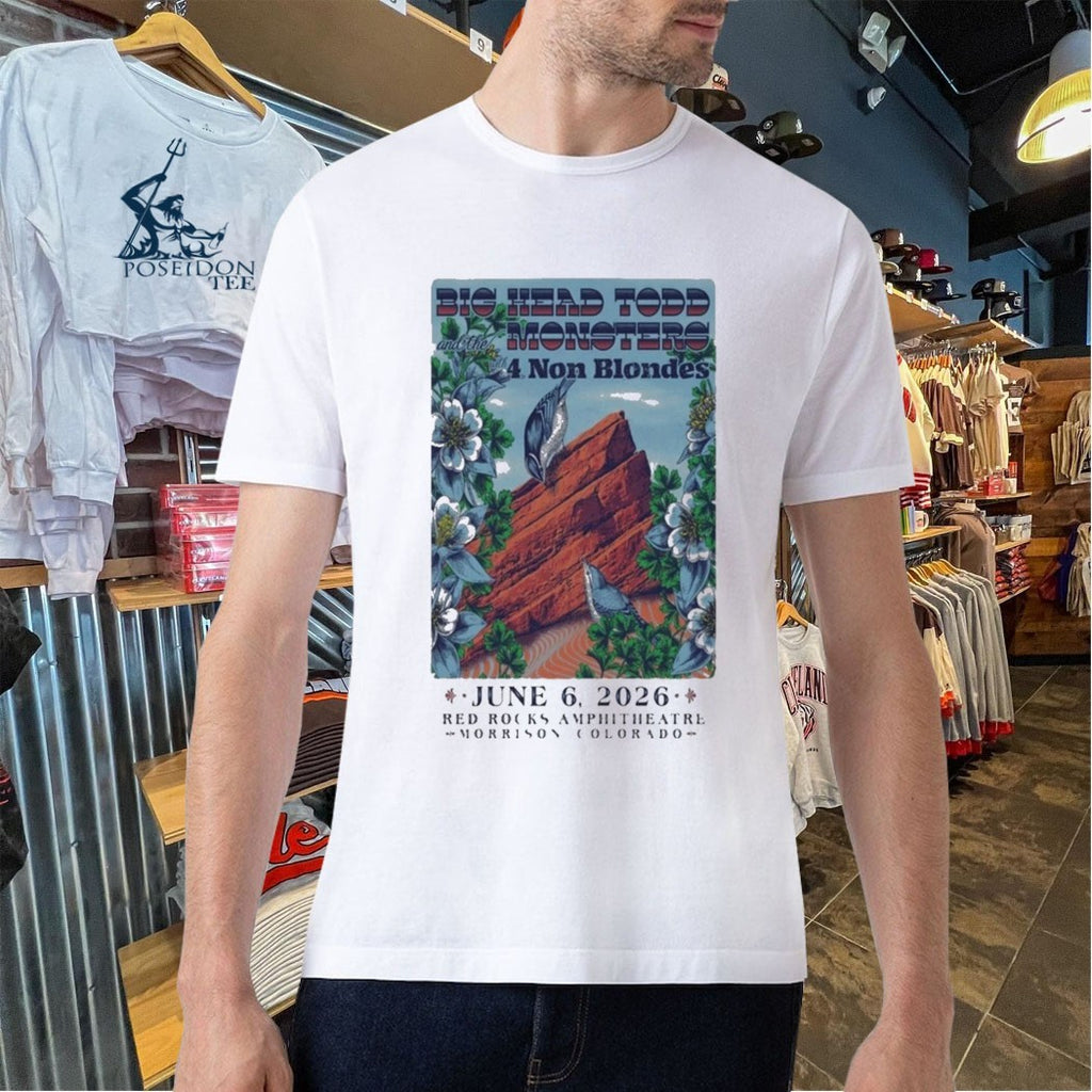 Big Head Todd The Monsters June 6, 2026 Red Rocks Amphitheatre Morrison, Co T-shirt