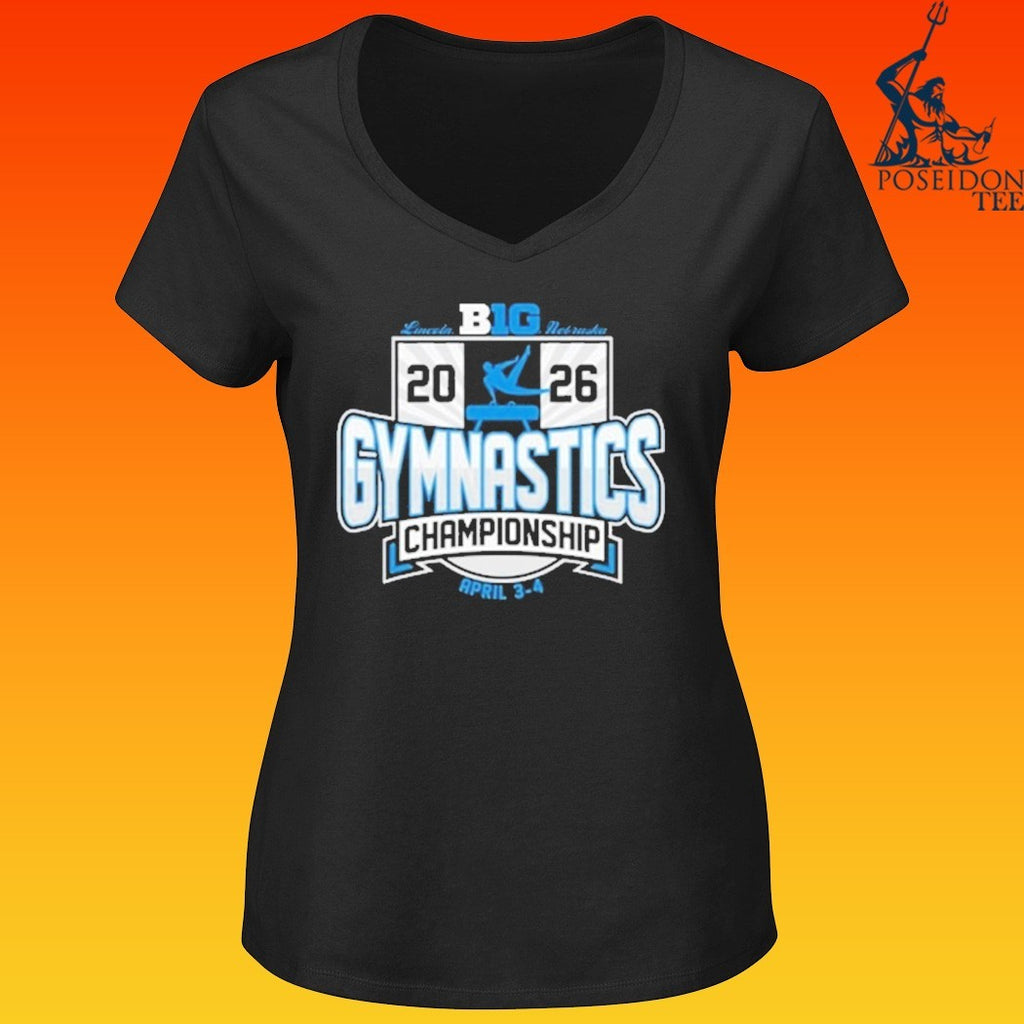 Big Ten Black 2026 Big Ten Men’s Gymnastics Championships T-shirt
