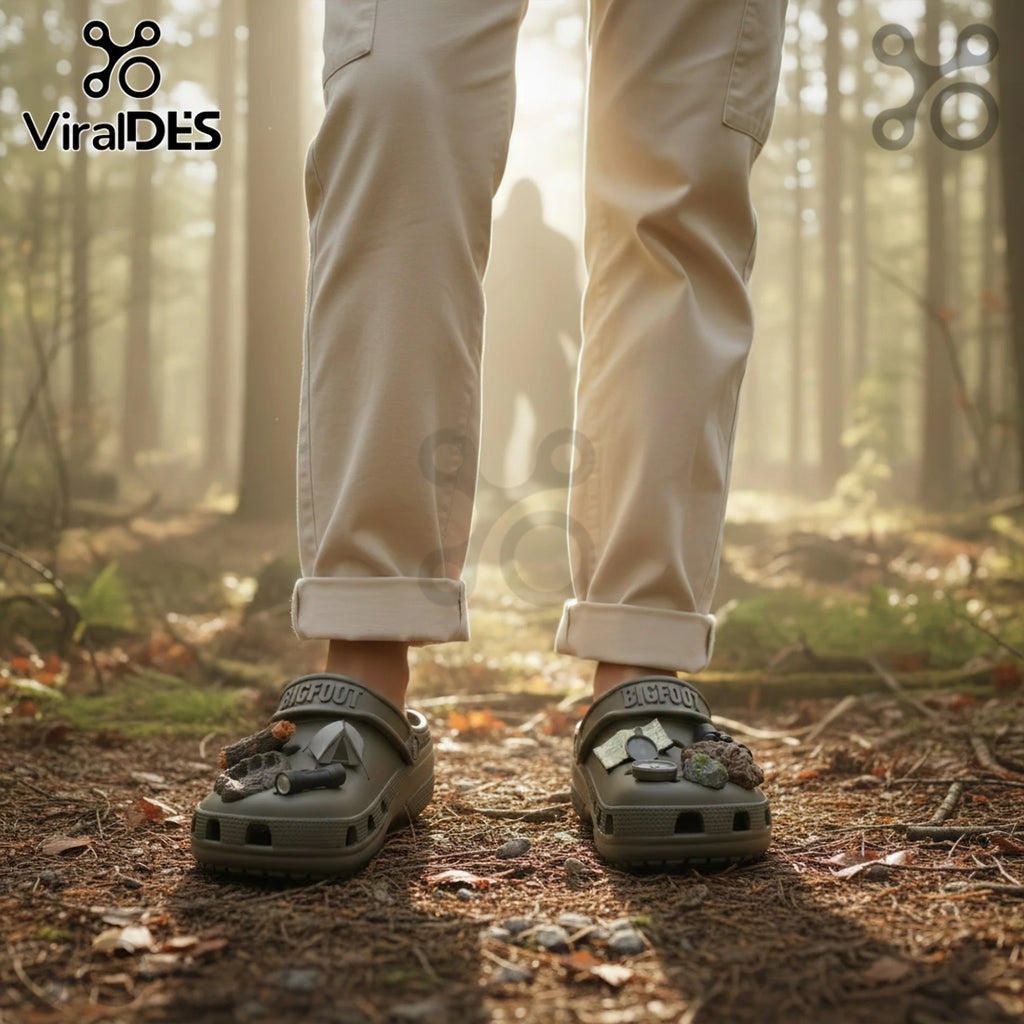 Bigfoot Premium Crocs Clogs With Charms