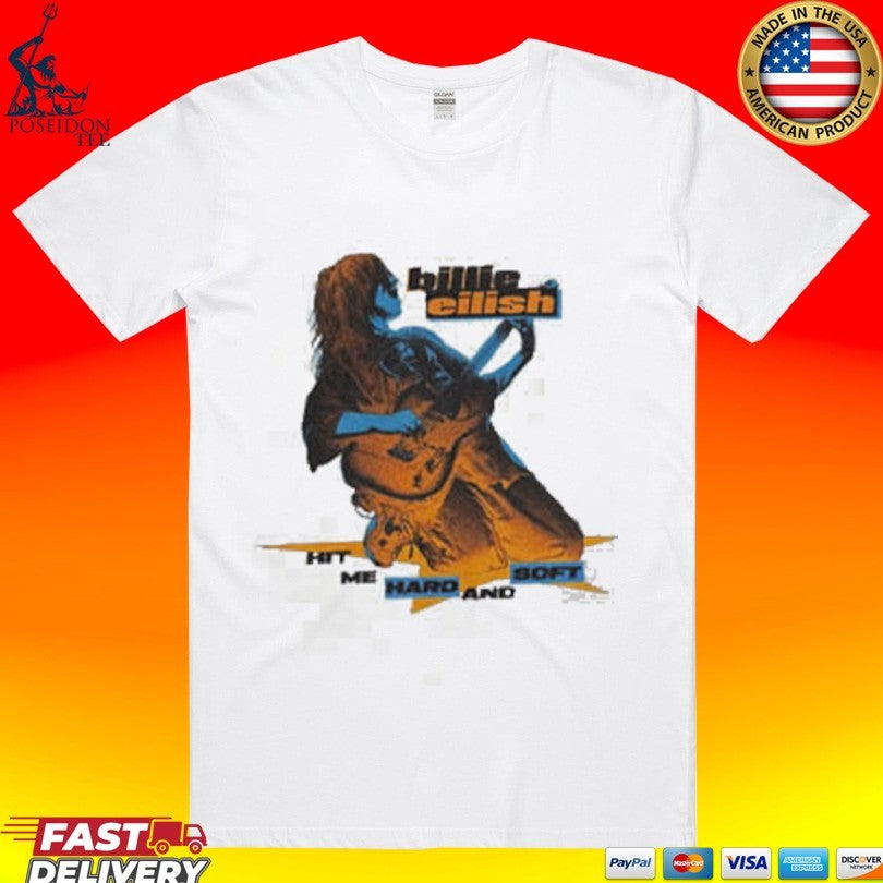 Billie Eilish Hit Me Hard And Soft Guitar T-shirt