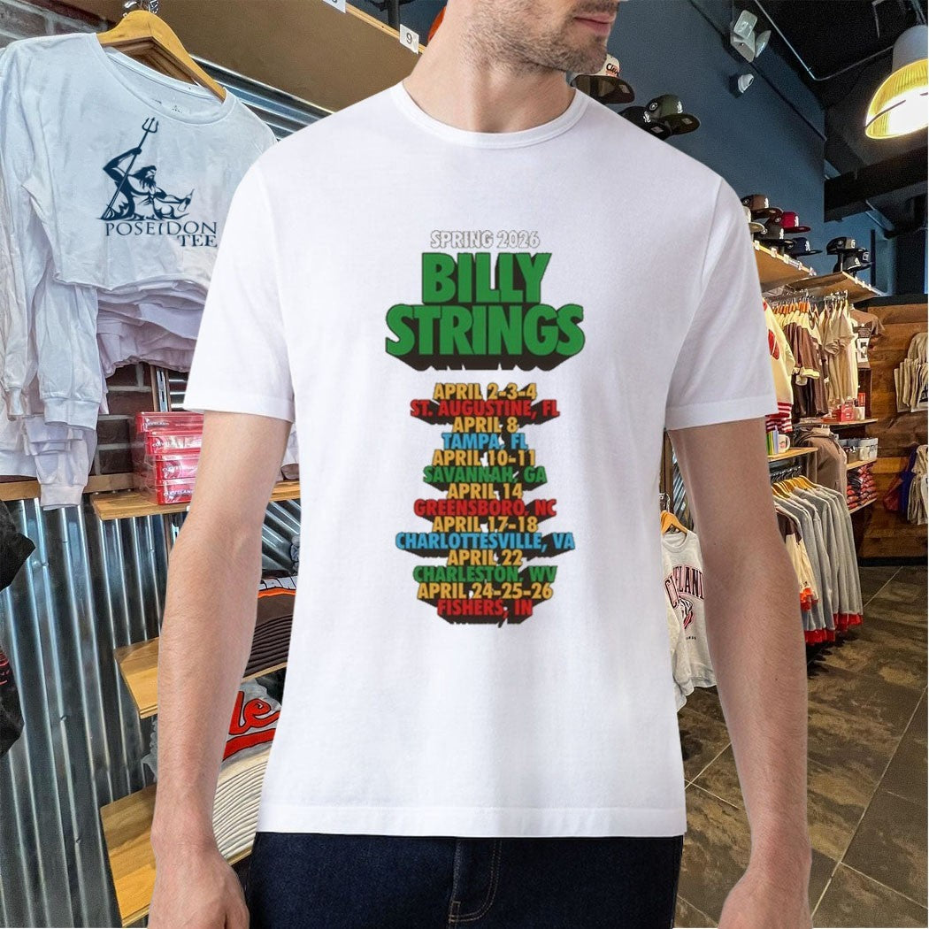 Billy Strings Spring 2026 Funky Text T-shirt