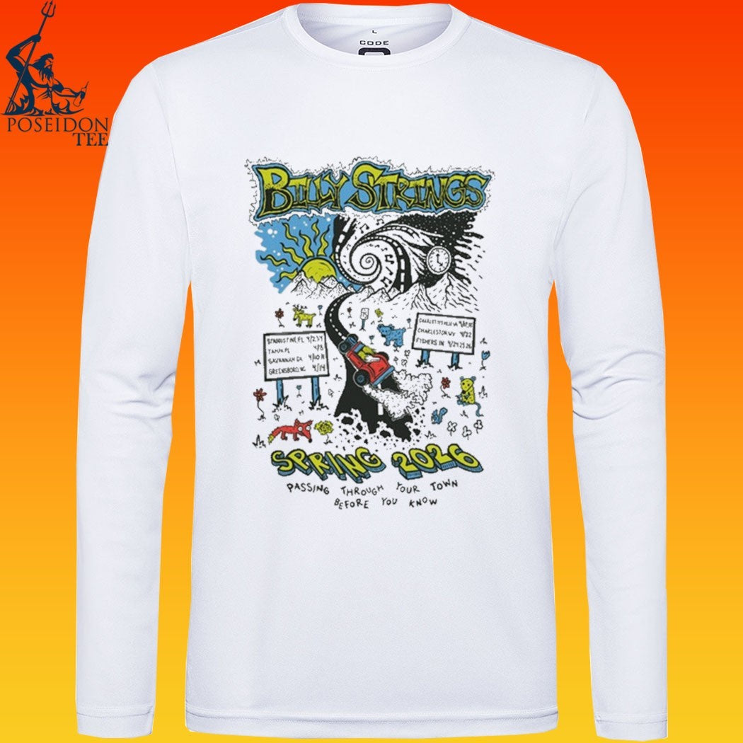 Billy Strings Spring 2026 Highway Hypnosis With Dates T-shirt