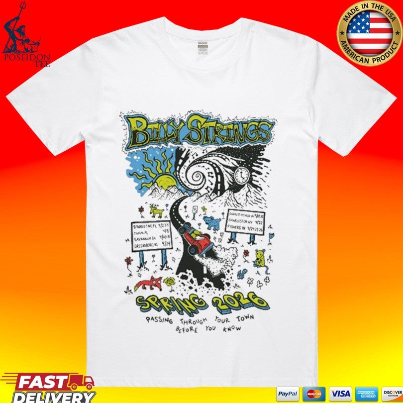 Billy Strings Spring 2026 Highway Hypnosis With Dates T-shirt