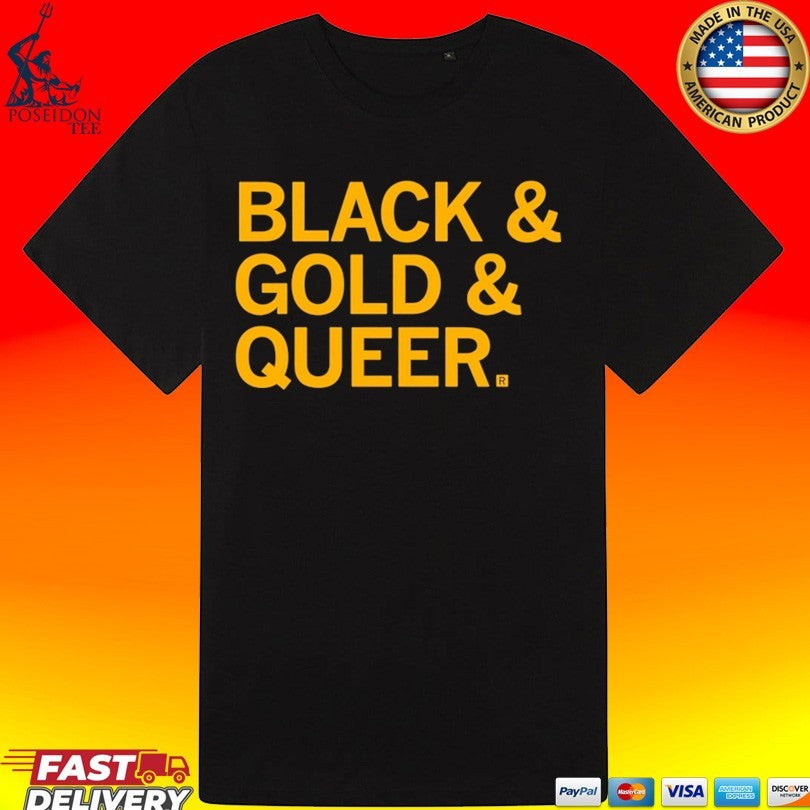 Black And Gold And Queer T-shirt