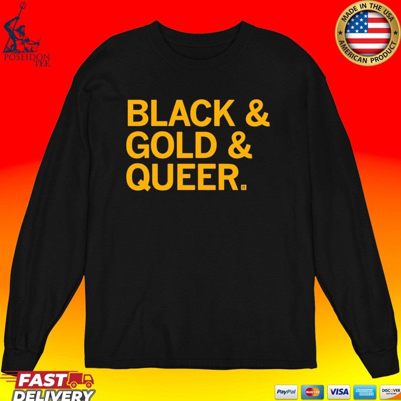 Black And Gold And Queer T-shirt