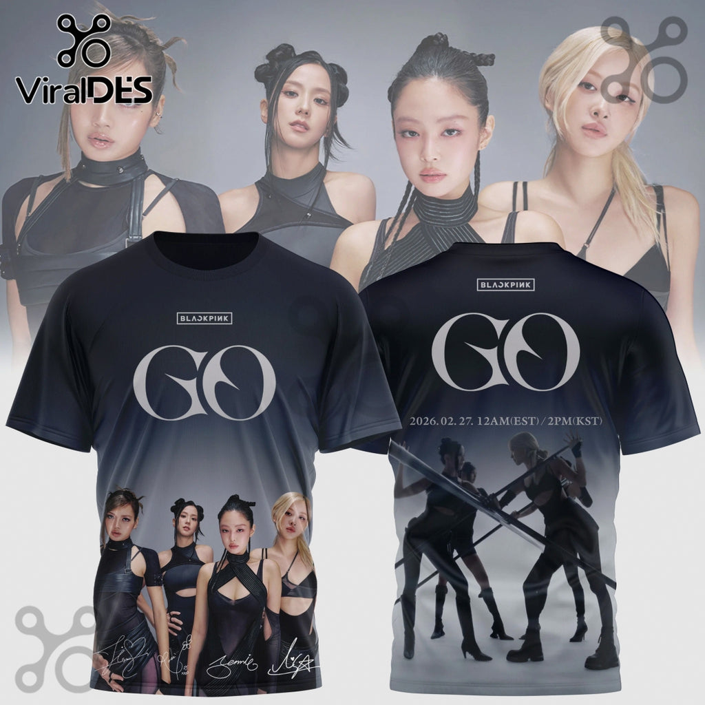 Blackpink GO Album Limited Edition K-Pop Music Shirt