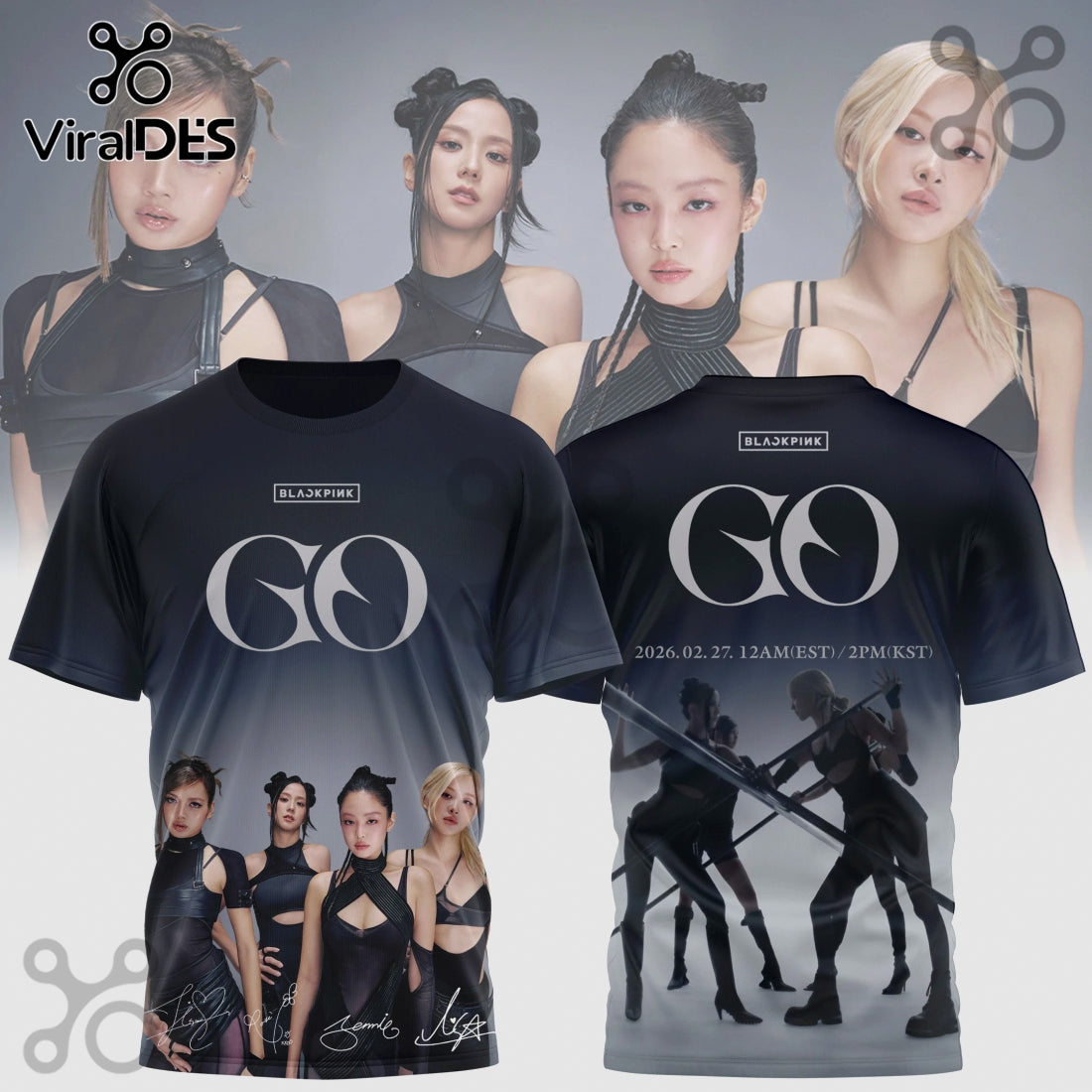 Blackpink GO Album Limited Edition K-Pop Music Shirt