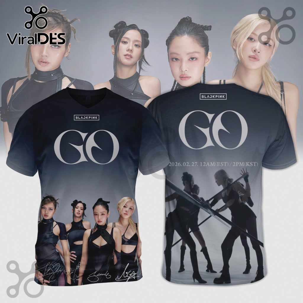 Blackpink GO Album Limited Edition K-Pop Music Shirt