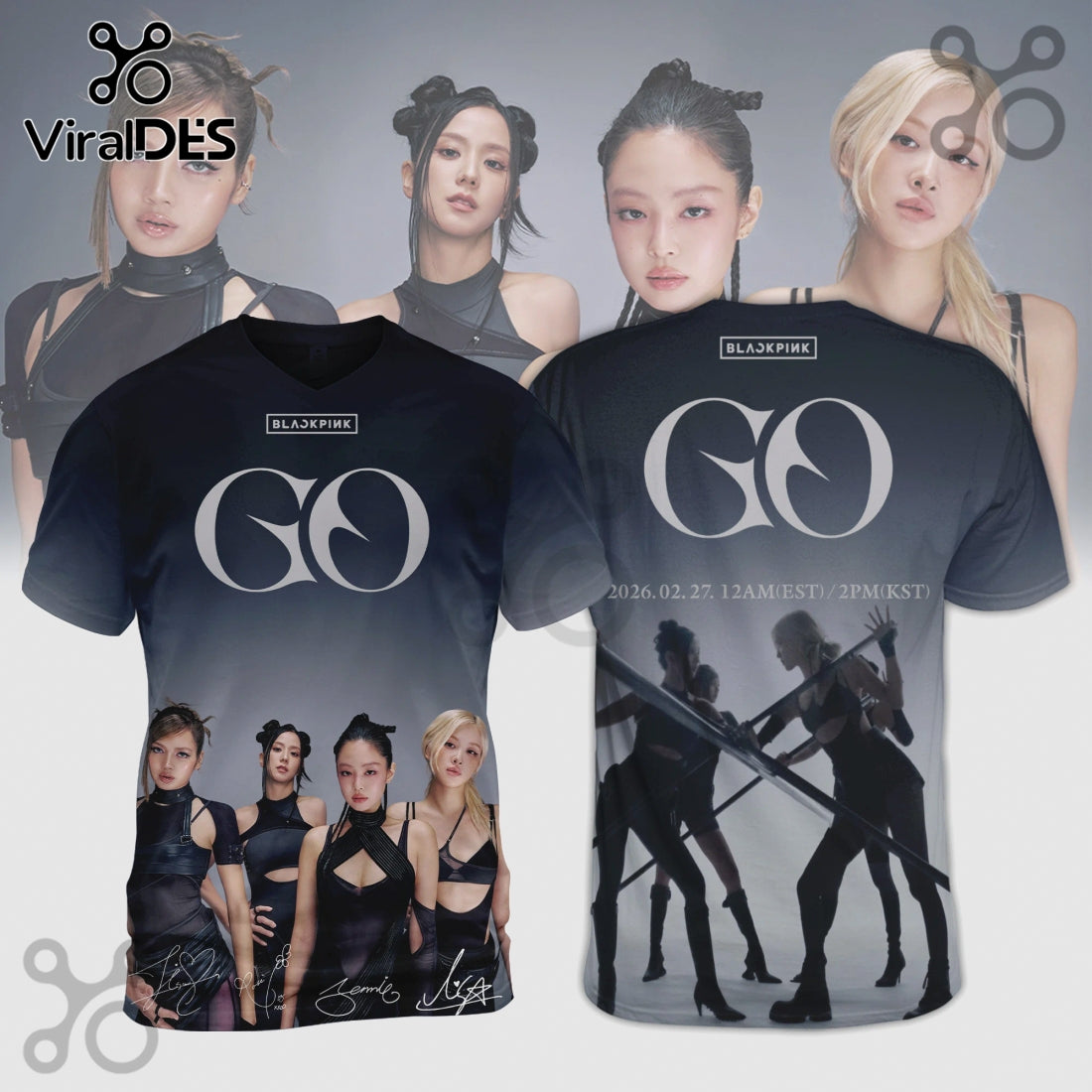 Blackpink GO Album Limited Edition K-Pop Music Shirt