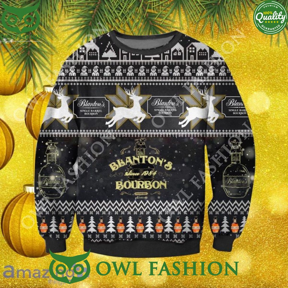 Blanton’s Bourbon Christmas Ugly Sweater Jumper