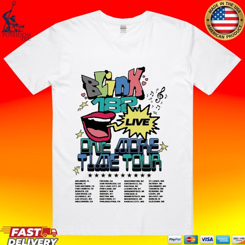 Blink 182 One More Time Tour 2024 Live T-shirt