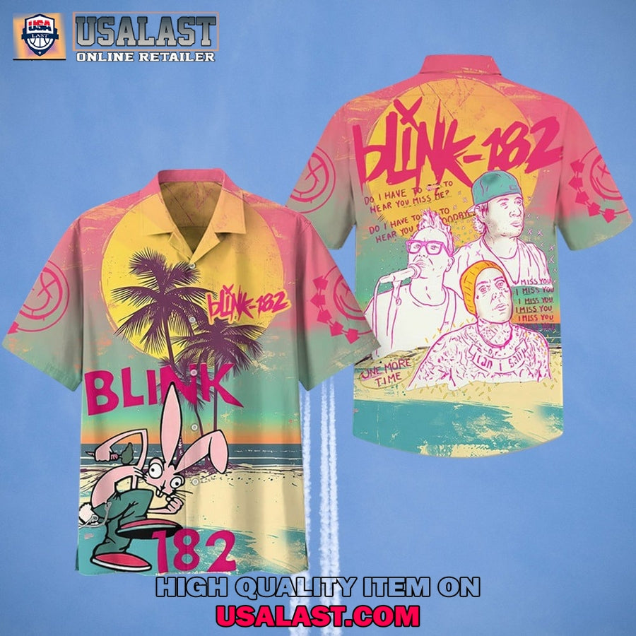 Blink-182 Short Sleeve Hawaiian Shirt