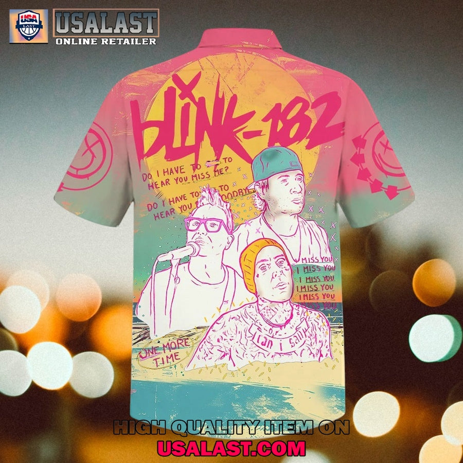 Blink-182 Short Sleeve Hawaiian Shirt