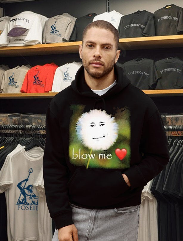 Blow Me Face Flower T-shirt