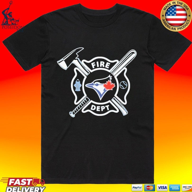 Blue Jays Fire Dept Baseball T-shirt