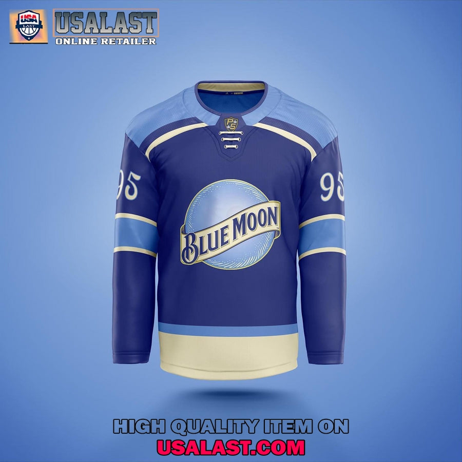 Blue Moon Beer Custom Hockey Jersey