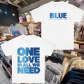 Blue One Love Is All We Need Lyric 25th Anniversary Tour T-shirt