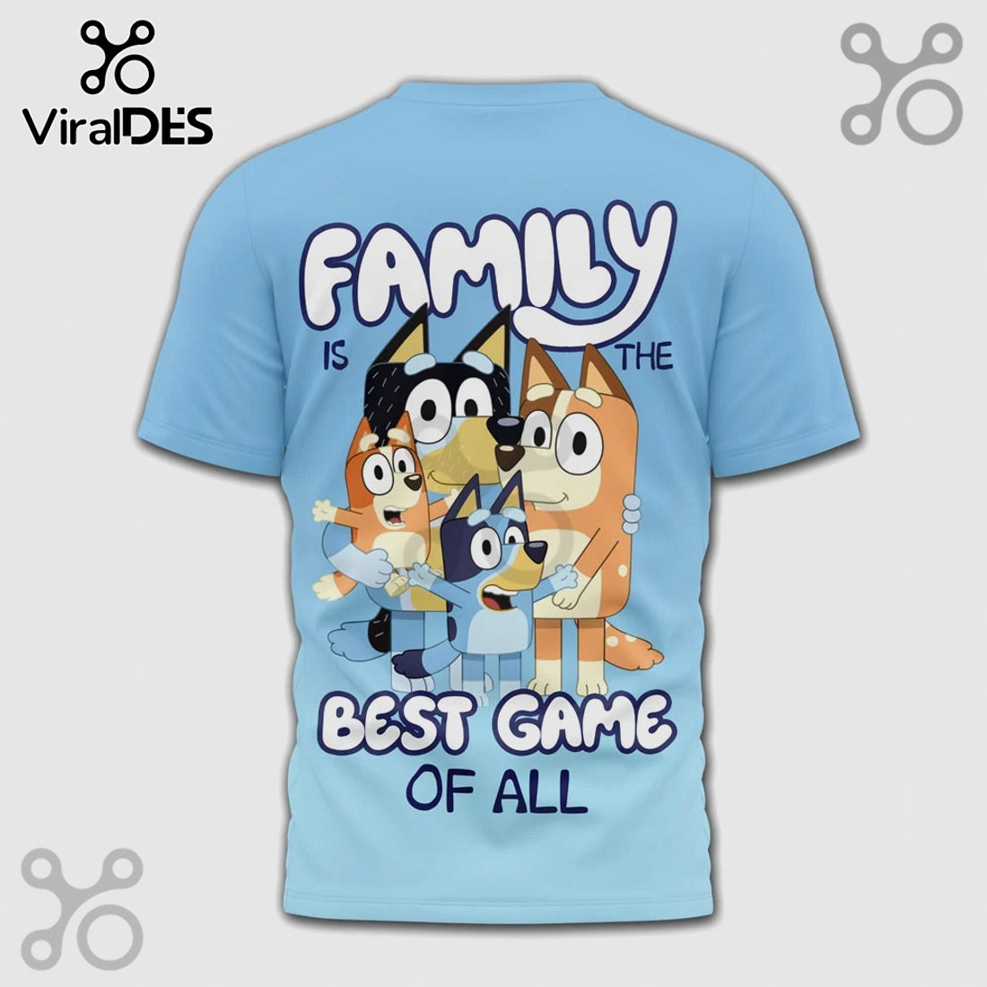 Bluey Family Photo Album Graphic Print Cute Kids T-Shirt