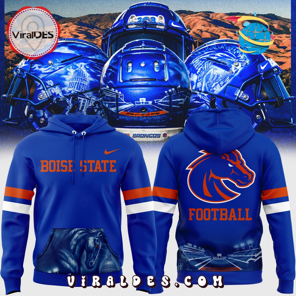 Boise State Football Blue Hoodie 2025