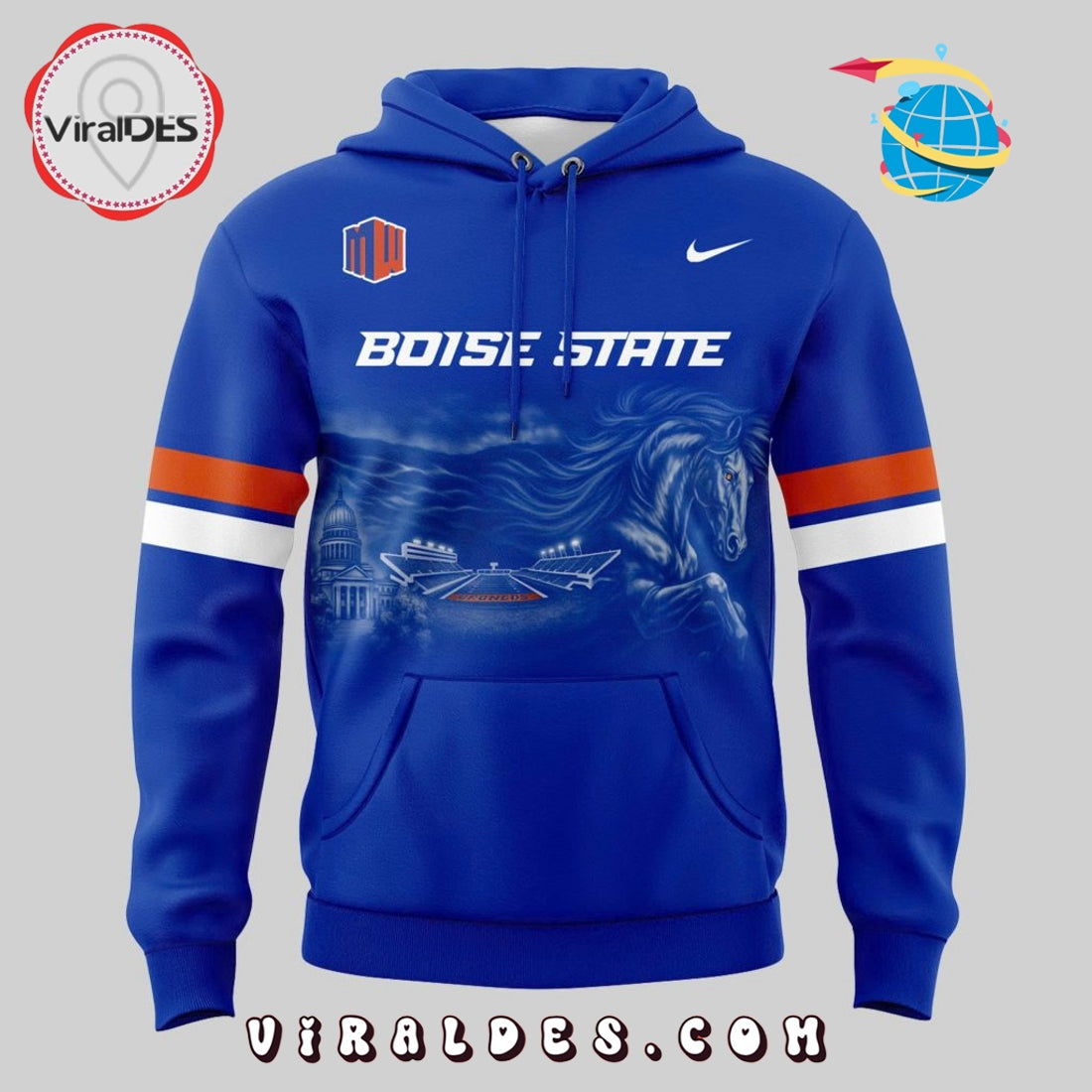 Boise State Football The Best Blue Hoodie 2025