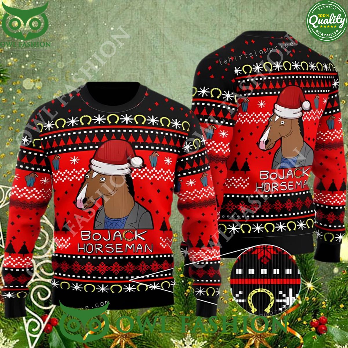 Bojack Horseman Comedy Ugly Christmas Sweater Jumper