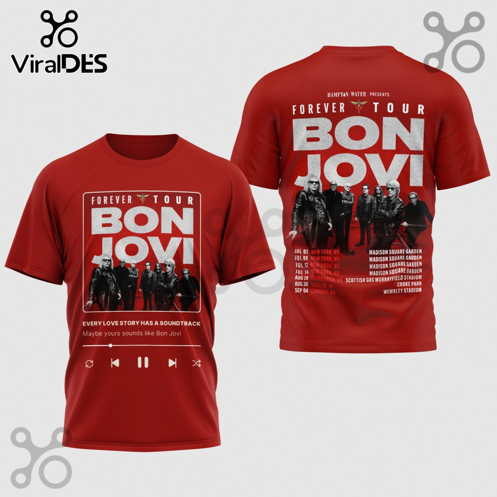 Bon Jovi Forever Tour Graphic T-Shirt