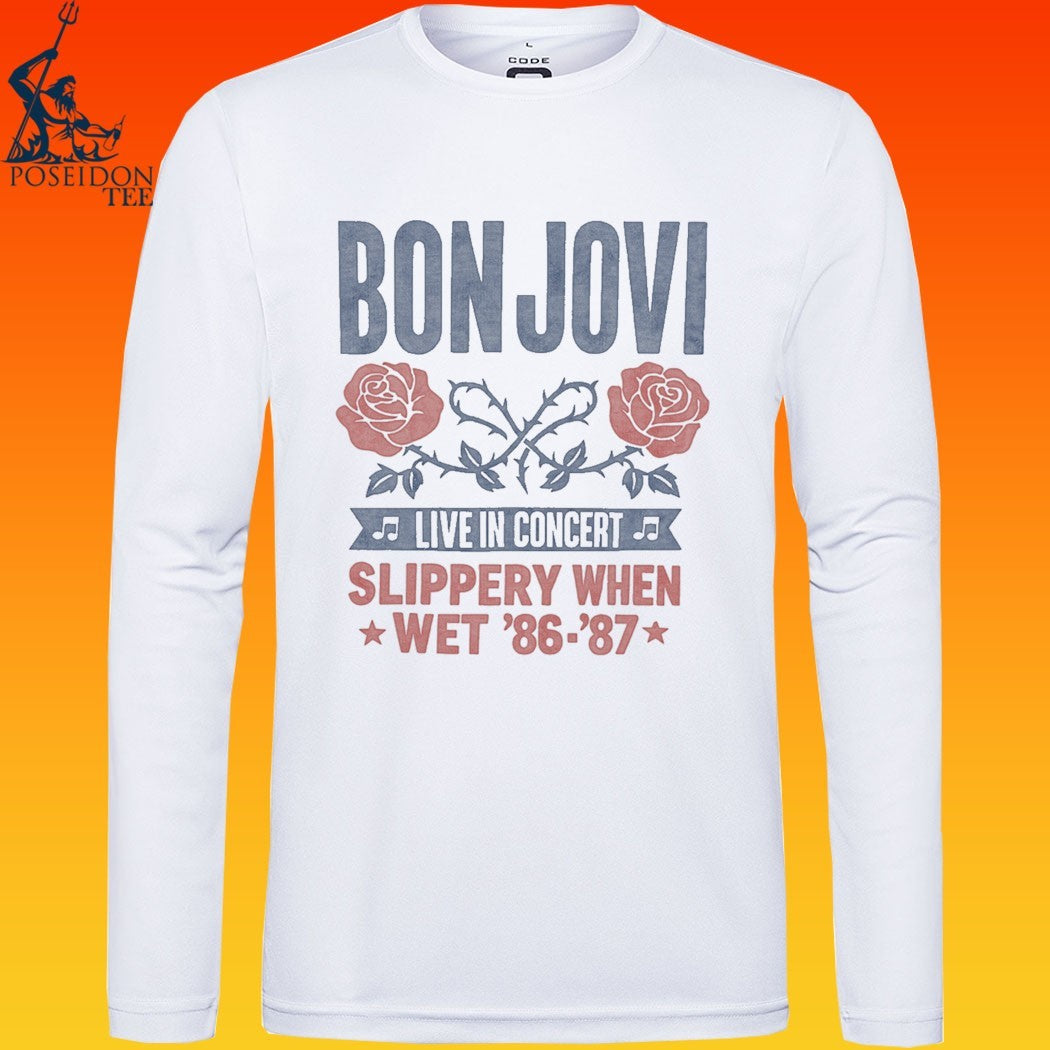 Bon Jovi Live In Concert Slippery When Wet 86- 87 T-shirt