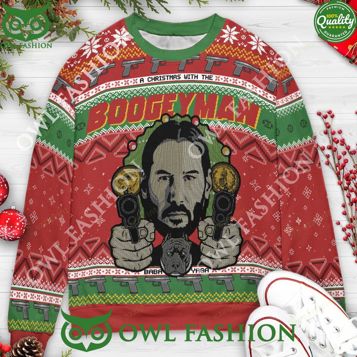 Boogeyman John Wick Christmas Sweater